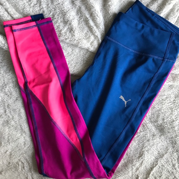 Puma Pants - PUMA Tricolor Athletic Leggings
